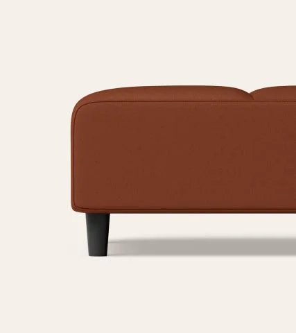 Suez Synthetic Leather Ottoman